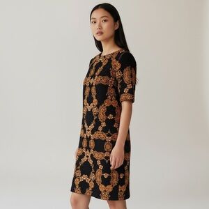 New Jewel print dress back zip size 12 holiday